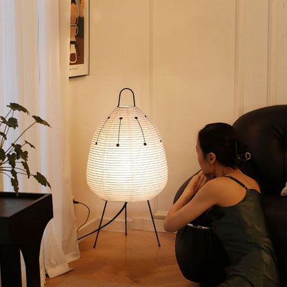 Floor Lamp Modern Dimmable Japanese Rice Paper Lantern Lamp Rice Paper Floor Lamp(A)