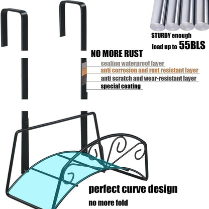 Garden Hose Holder, Sturdy Hose Storage Organizer Reel Rack for Outside Garden Lawn Yard Farm -Wall Mount Or Hanger (White)