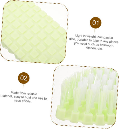 Zerodeko Sink Scrub Brush Small Cleaning Brush for Effortless Kitchen Bathroom Cleaning Compact Design for Stains Dirt Lightweight Portable Multi-Scene Use Easy to Grip