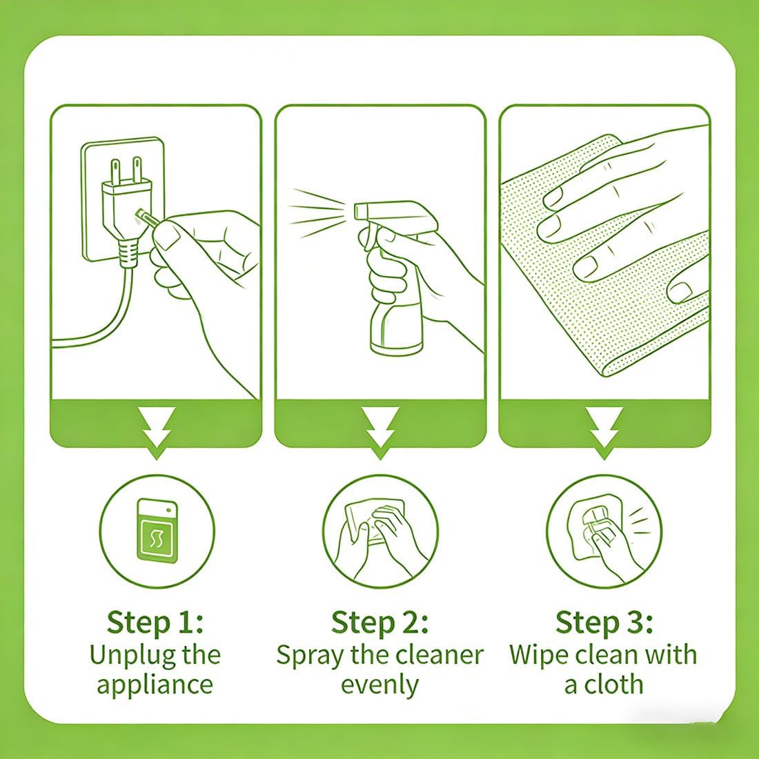 Electrolyzed Ion Kitchen Cleaner Spray (120ML) - Fast-Acting Kitchen Degreaser for Oven, Stove & Range Hood - Gentle No-Scratch Kitchen Appliance Cleaner with Odor Eliminator
