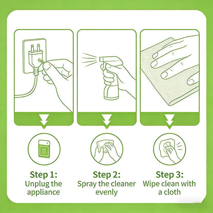 Electrolyzed Ion Kitchen Cleaner Spray (120ML) - Fast-Acting Kitchen Degreaser for Oven, Stove & Range Hood - Gentle No-Scratch Kitchen Appliance Cleaner with Odor Eliminator