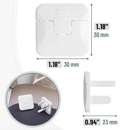 Bates- Outlet Covers Child Proof, 10 Pack, White, 3 Prong Outlet Covers