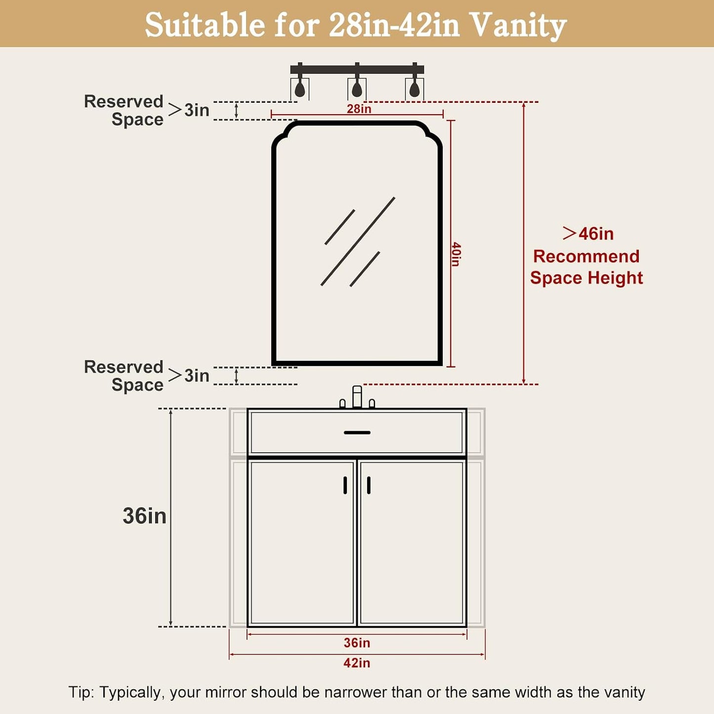 WallBeyond Full Length Mirror Wall Mounted 65"x22", Rustic Wooden Frame Floor Mirror, Large Full Body Mirror for Bedroom, Leaning or Hanging Against Wall, Natural