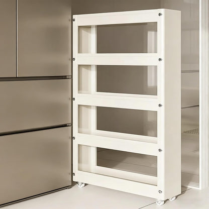 Slim Storage Cart with Multi-Width Options, Carbon Steel Rolling Utility Cart, Narrow Gap Organizer for Kitchen Next to Fridge, Bathroom, Laundry Room(Gray 6-Tier 5.9" W x 66.9" H) - Colors A