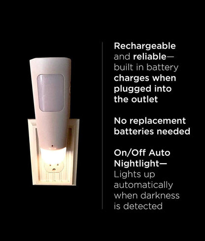 LED Power Failure Light, Flashlight and Night Light By Westek - A Safety Must-Have for Blackouts / Power Outages - Ideal for Use At Home, Be Prepared - Battery Back-Up, No Need To Recharge, Pack of 2