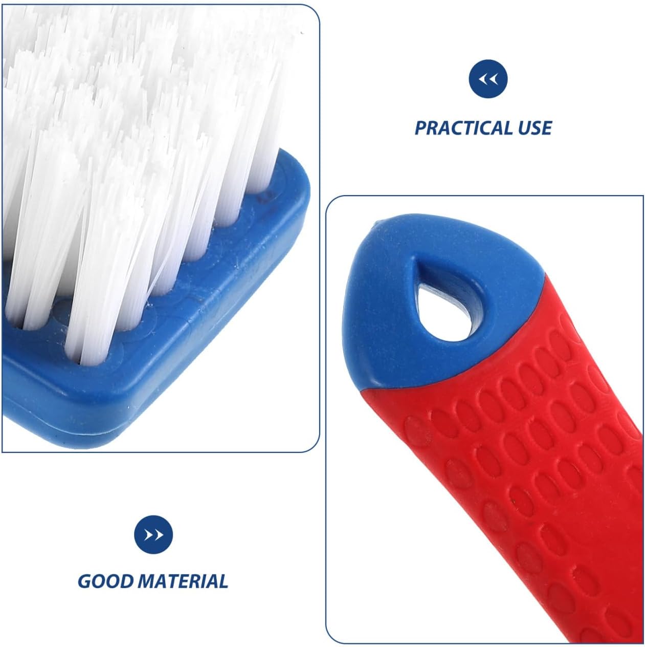 LALAFINA Shoe Cleaning Brush Soft Bristle Laundry Brush for Shoes and Clothes Multifunctional Household Shoe Care Tool 5.90X1.18X0.78In