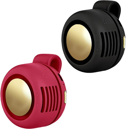 Portable Clip-On Fan, Mini USB Rechargeable 360° Rotatable Fan, Personal Fan 3-Speed Silent Mini Bladeless Fans