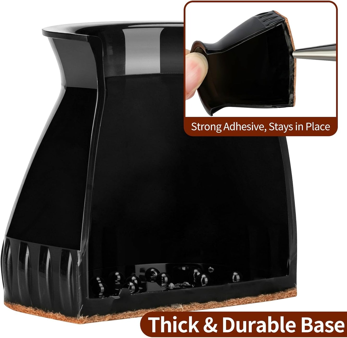 Chair Leg Floor Protectors, 24 Pack Silicone Furniture Pads for Hardwood Floors, Anti-Scratch Furniture Sliders Felt Pads, Noise-Reducing Chair Feet Covers, Table Legs Fit Sizes to(1.3" to 1.97")