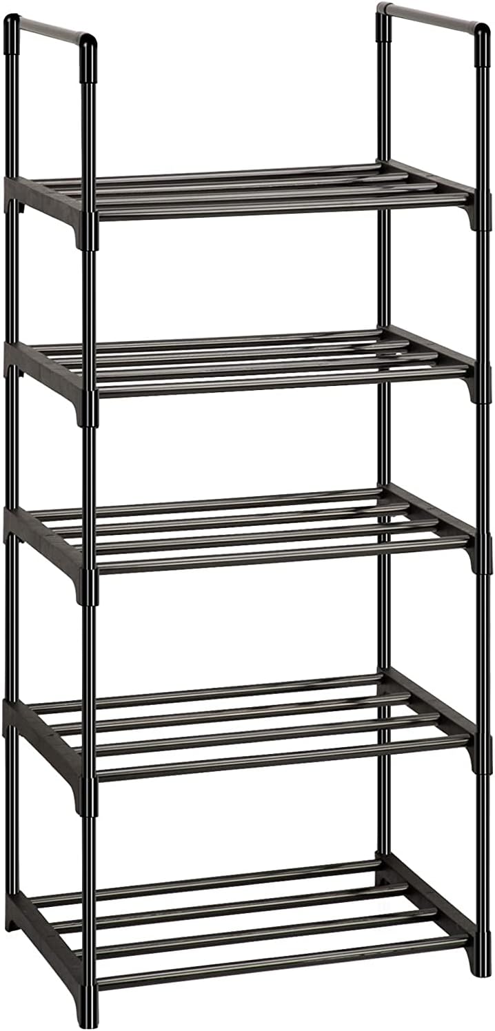 OYREL Sturdy Metal Organizer for Narrow Closets, Shoe Shelf Stand