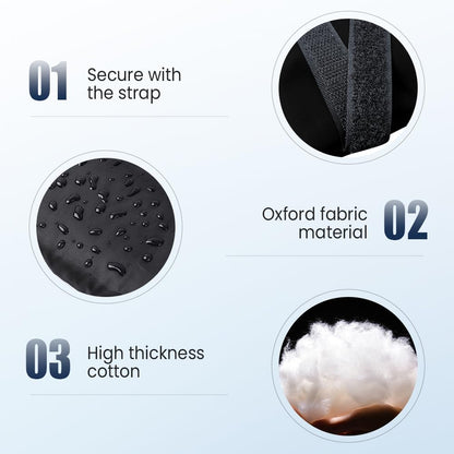 Outdoor Faucet Covers for Winter Freeze Protection, 2026 Upgraded Insulated Spigot Cover, Waterproof Outside Garden Faucet Socks for Winter, Patio Home Must-Have Hose Bib Covers (Black, 1pcs)