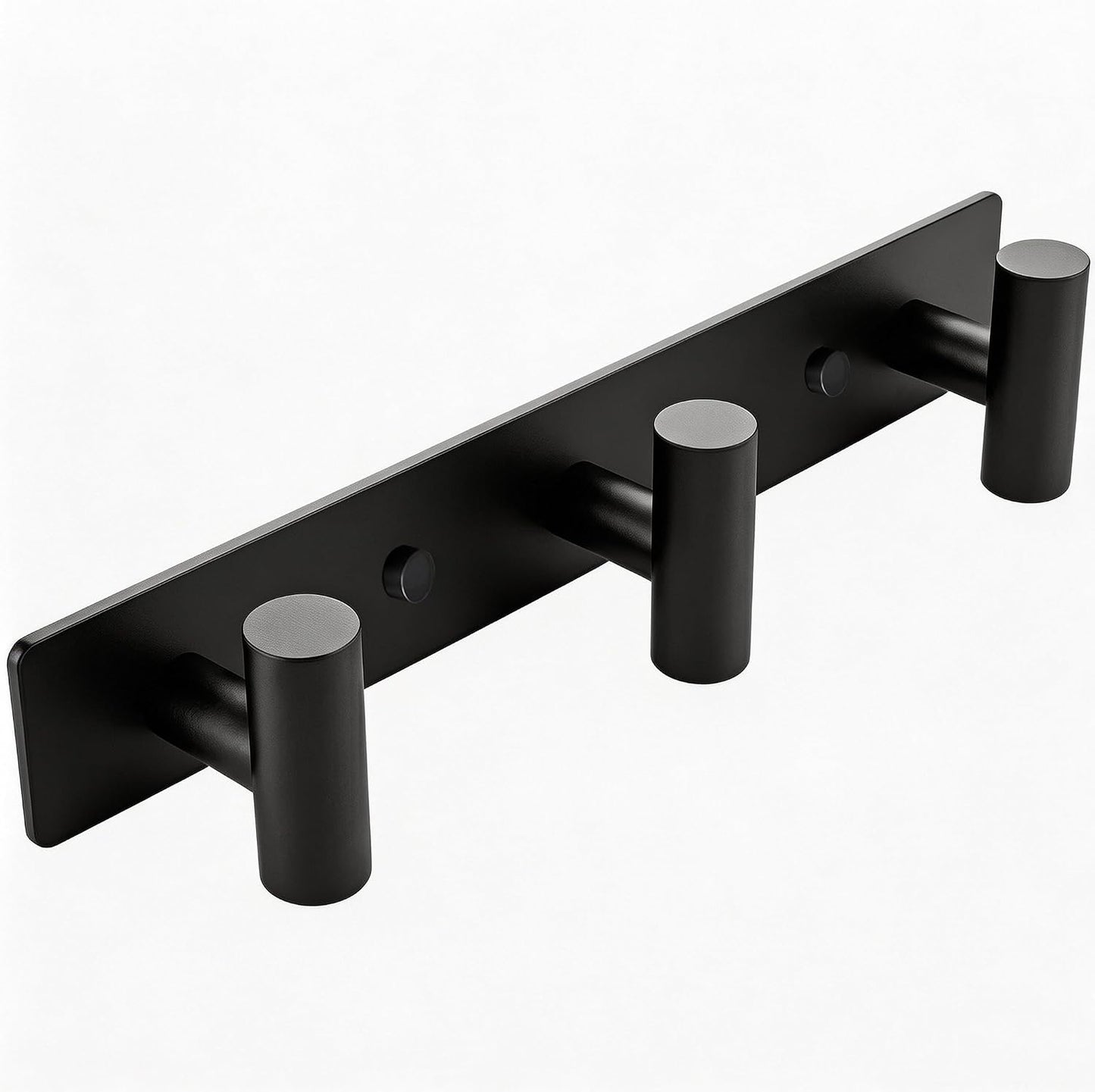 Matte Black Coat Rack Wall Mount - 6 Hooks, Heavy Duty Stainless Steel Wall Hooks for Towels, Coats, Robes, Bags, Hats, Keys, Wall Coat Hanger for Bathroom, Entryway, Kitchen, Hotel, Bedroom, Office