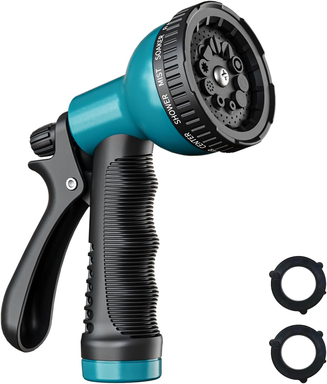 Besiter Garden Hose Nozzle Sprayer: 2 Pack 10 Watering Patterns Spray Nozzles Heavy Duty Hose Head Hose Attachment