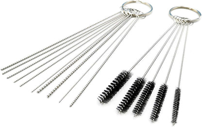 Carburetor Cleaning Kit-13 Cleaning Wires,10 Needles,5 Nylon Brushes for Torch Tip,Carb,Chainsaw,Welder,Spray Guns,Jet Nozzles,Air Tools,ATV,Lawn Mower-with Aluminum Case, Stove Burner – Aluminum Case