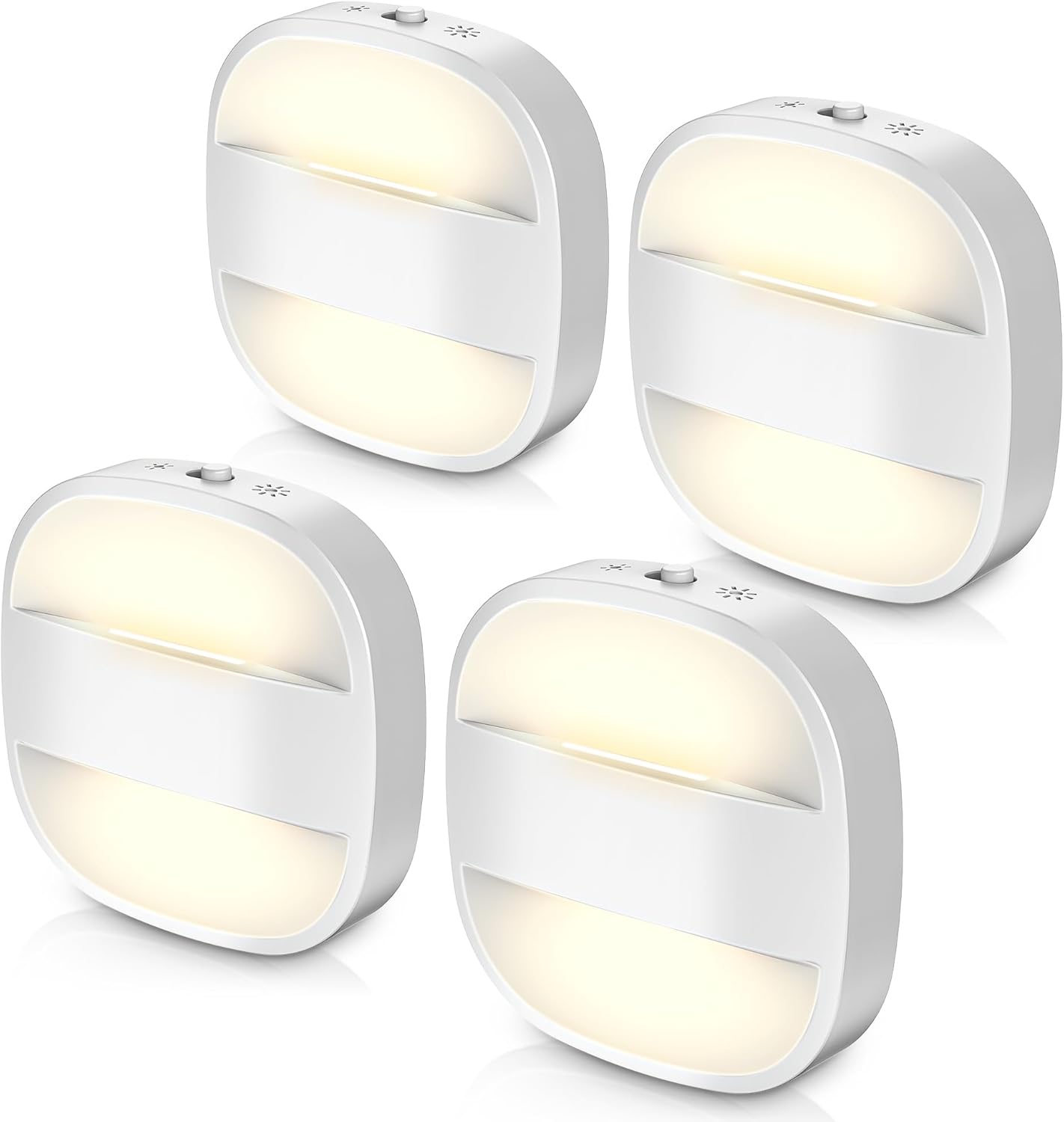 DORESshop LED Night Light, Night Lights Plug Into Wall [2 Pack] with Dusk-to-Dawn Sensor, Dimmable Nightlights, Adjustable Brightness for Bathroom, Hallway, Bedroom,Kids Room,Stairway,Soft White
