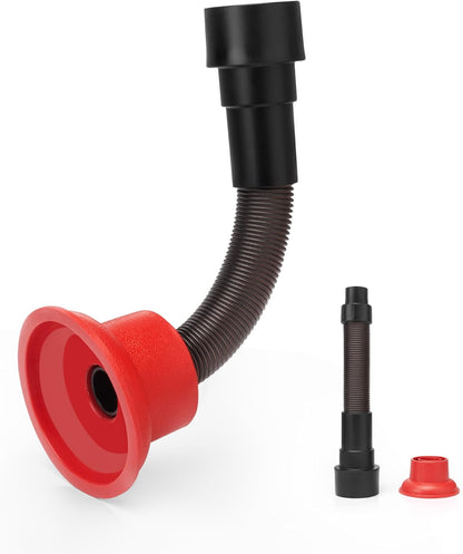Shop-Vac 2-In-1 AC Drain Line Unclogger Tool, Universal Fit HVAC Drain Line Cleaner Adapter for Vacuums, Flexible & Durable Wet Vac Attachment with Clear Visibility for Sink, Floor Sewer, A/C Cleaning