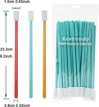 30PCS Crevice Cleaning Brush Tool Kit - Disposable Toilet Brush & Seat Cleaner (Blue)