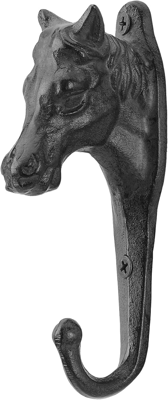 Coat Hooks Wall Mounted, Rustic Bat Key Hook Holder, Heavy Duty Decorative Black Wall Hooks for Mudroom, Towels, Hat Rack, Purse Hooks, Cast Iron Decorative ‎Antique Black Hooks