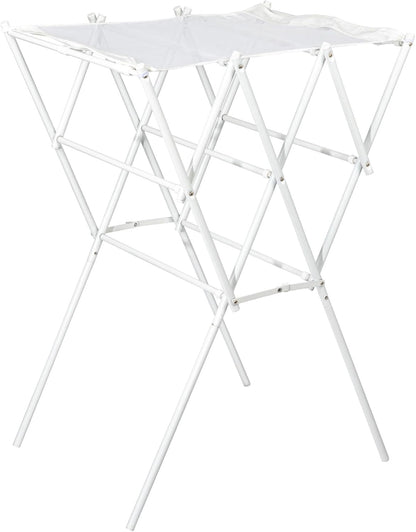 Household Essentials Clothes Drying Rack, Foldable, Expandable and Collapsible Laundry Drying Rack, Silver