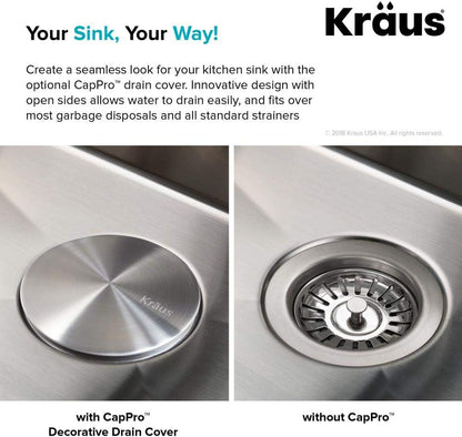 KRAUS Stainless Steel Basket Strainer, BST-1