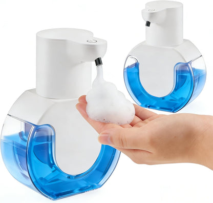 Automatic Soap Dispenser Touchless,Rechargeable Foaming Soap Dispenser,15oz/420ml Smart Hand Soap Dispensers,4-Level Adjustable,Wall Mount for Bathroom Kitchen Dish Soap,Hands-Free