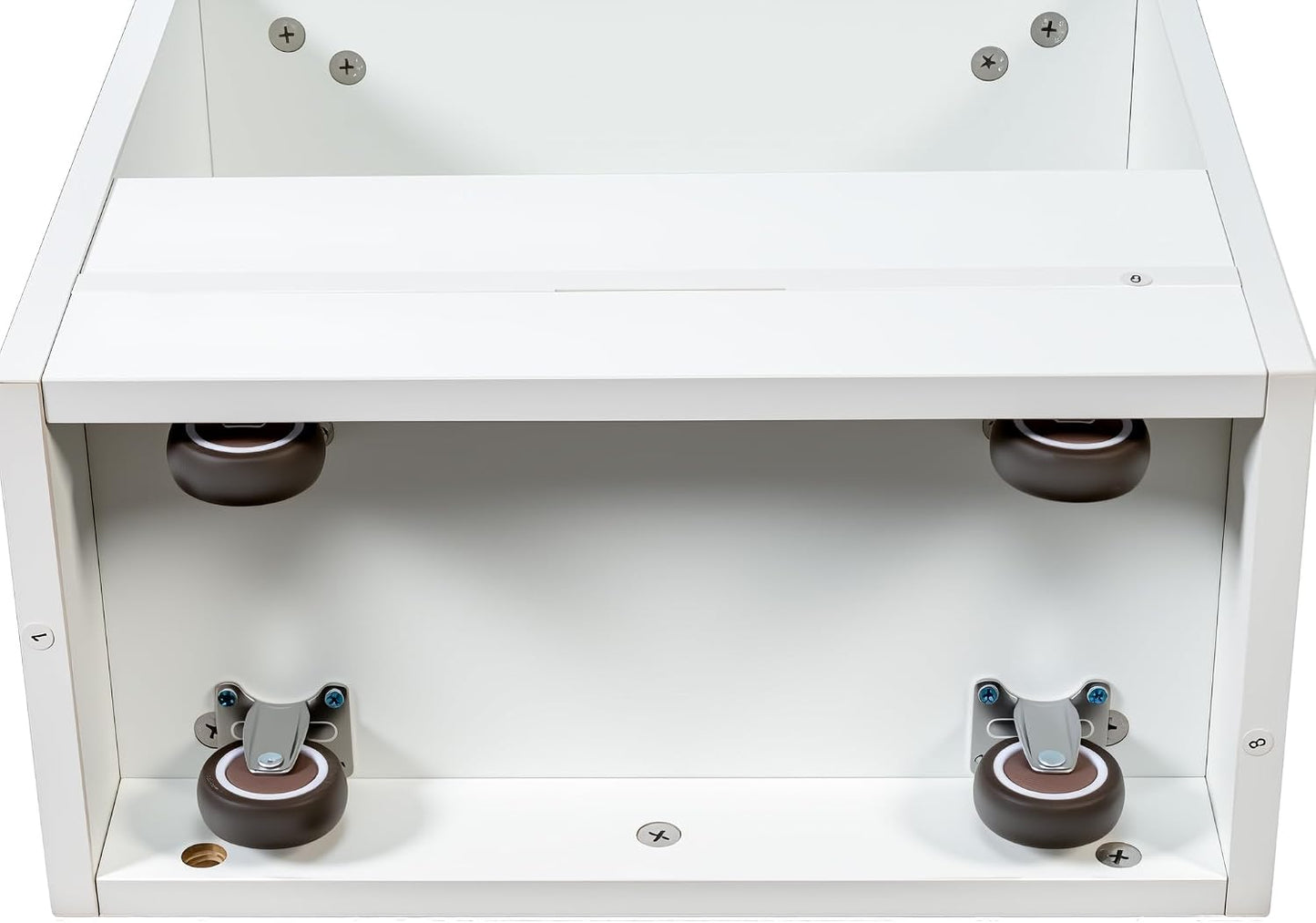 7 Tier Pull Out Cabinet Organizer, Pull Out Spice Rack, Rolling Kitchen Pantry Storage Cabinet, Open Shelf for Kitchen, Narrow Spaces, Wood Spice Rack Next to Fridge, White