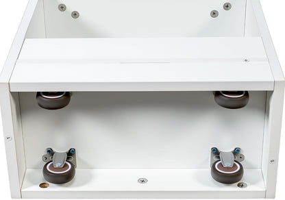 7 Tier Pull Out Cabinet Organizer, Pull Out Spice Rack, Rolling Kitchen Pantry Storage Cabinet, Open Shelf for Kitchen, Narrow Spaces, Wood Spice Rack Next to Fridge, White
