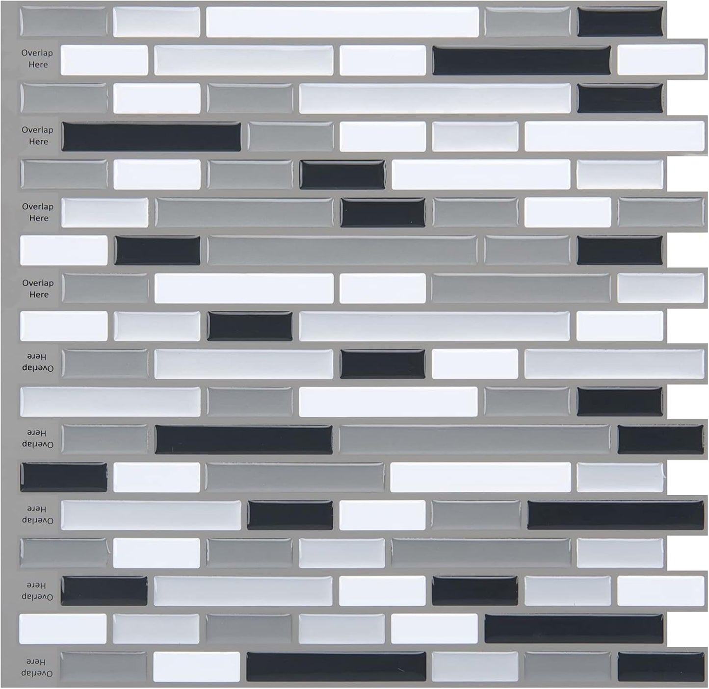 Art3d 10-Sheet Kitchen Backsplash Tiles Peel and Stick, Self Adhesive Wall Tile Sticker for Kitchen Island Bathroom Laundry Room RV Renter 12" x 12" - Jade Green