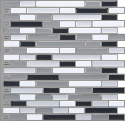 Art3d 10-Sheet Kitchen Backsplash Tiles Peel and Stick, Self Adhesive Wall Tile Sticker for Kitchen Island Bathroom Laundry Room RV Renter 12" x 12" - Jade Green