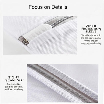 4 Pcs Mesh Laundry Bags for Delicates (2 Large +2 Medium) | Durable, Safe Wash Bags for Washing Machine & Dryer, Reliable zipper, Versatile for Multiple Uses