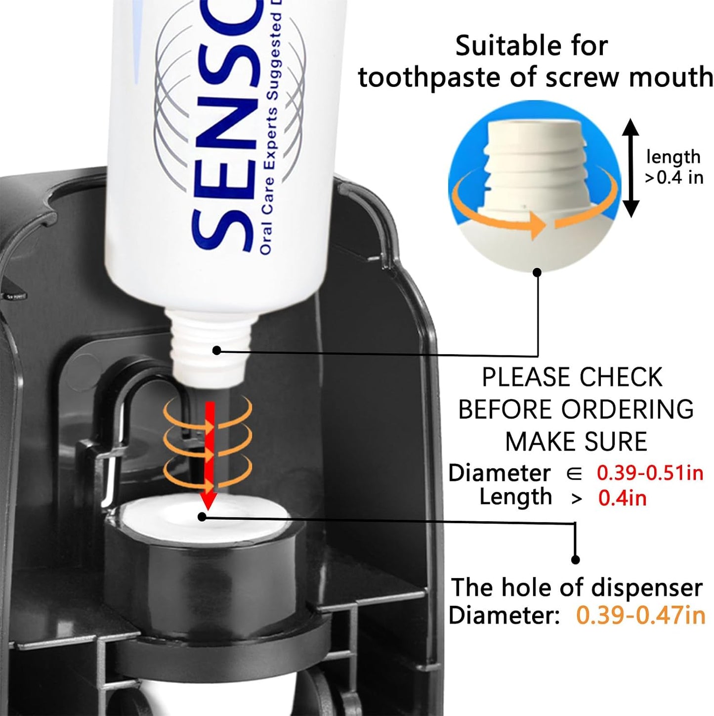 Toothbrush Holder and Toothpaste Dispenser Set, Automatic Toothpaste Squeezer Dispenser, Dispenser Toothpaste Squeezer Kit, Wall Mounted Bathroom Accessories (Black)