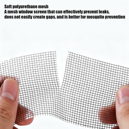 Window Mesh Screen Repair | Self-Adhesive Flexible Patch Tape | Window Screen Replacement Kit | for Patio Porch RV Balcony Tent Camper Apartment