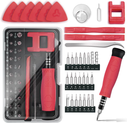 SHOWPIN Precision Computer Screwdriver Kit: 122PCS Laptop Screwdriver Sets | 101 Magnetic Drill Bits, Computer Accessories, Electronics Tool Kit Compatible for Tablet, PC, iPhone, PS4 Repair