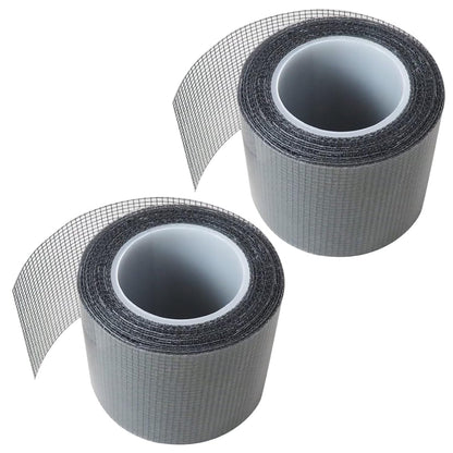 New 2 Pack Black Window Screen Repair Tape, 2 in X 16.5 FT (360IN) Screen Repair Kit for Windows or Doors, Strong Adhesive Fiberglass Mesh Patch Tape