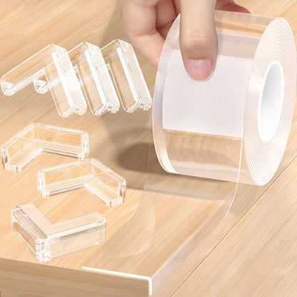 Corner Protectors Baby Proofing,2 in x 6.6ft Clear Edge Protector Strip,Furniture Corner Guards,Cabinets,Tables and Window Sill Sharp Corner Safety Bumpers