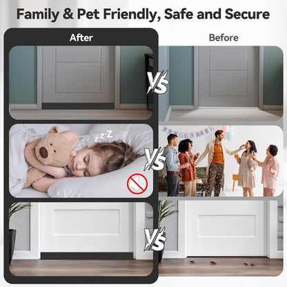 Door Draft Stopper, Ohuhu 39"L x 2"W Silicone Weather Stripping Under Door Seal for Exterior Interior Doors, 1" Widened Strong Adhesive, Soundproof Door Sweep Strip to Block Cold, Noise, Light Pests