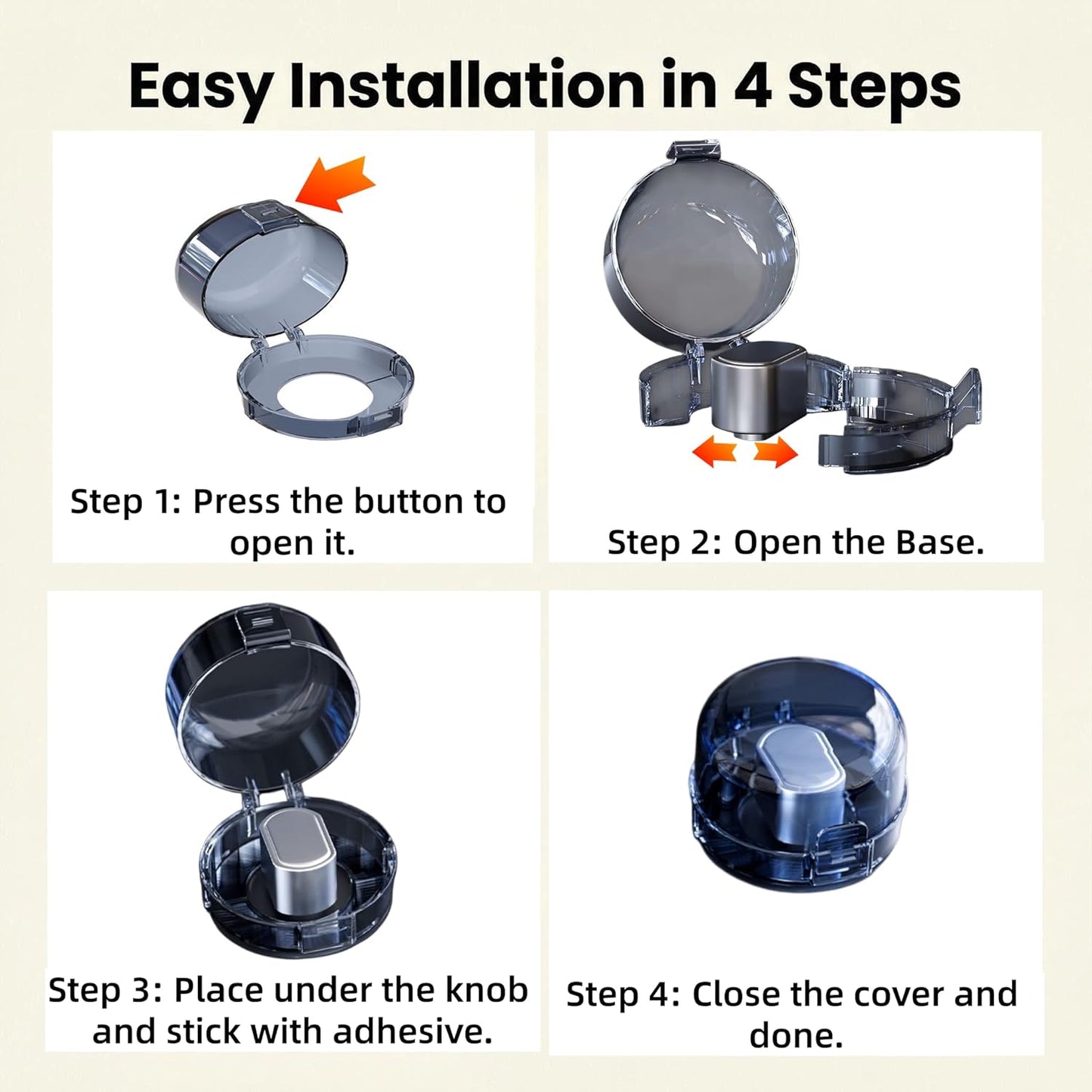 5PCS Stove Knob Safety Covers Gas Knob Covers Heat-Resistant Child-Proof Gas Stove Knob Covers 8.98x5.43cm Oven Lock Knob Covers Oven Knob Covers for Kids and Pets