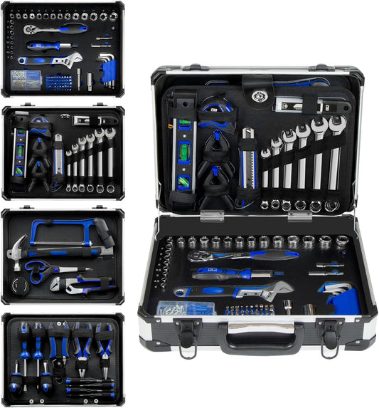 Prostormer 259-Piece Household Hand Tool Set | Complete ToolKit with Heavy Duty Aluminium Tool Box for Home/ Car/ Garage/ Mechanics
