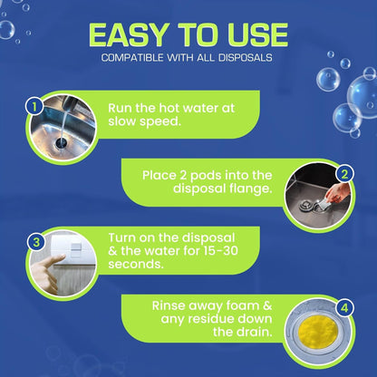 72 Tablets for a Sparkling Kitchen – 48 Dishwasher Cleaner & Washing Machine Cleaner Tablets + 24 Garbage Disposal Deodorizer Packets -Deep Cleaning, Drain Maintenance & Septic Safe Maintainance