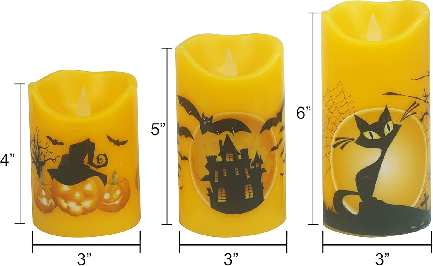 Battery Operated Flameless Candles with Remote Timer Real Wax Realistic Bright Flicker Flickering Electric Electronic LED Pillar Lights Home Wedding Party Decorations Set of 3 Rustic Texture Gray Grey