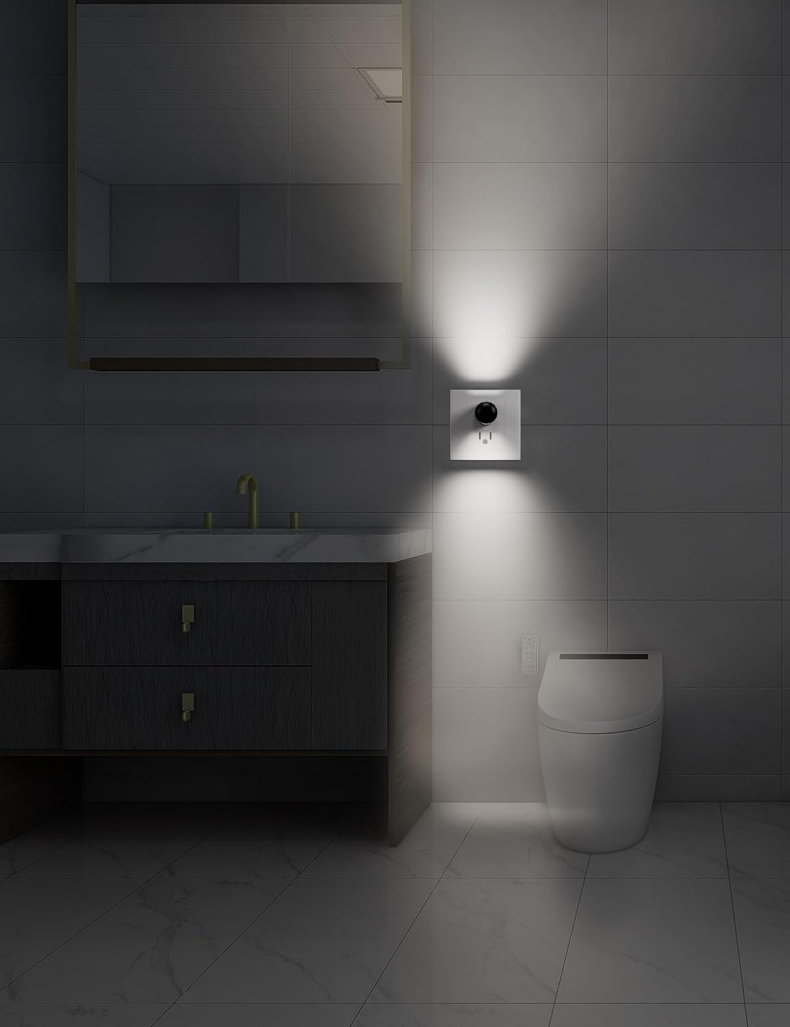 TSEXES Plug-in LED Night Lights,Dusk to Dawn Sensor,2700K,Bedroom, Hallway, Bedroom,Kitchen, Stairways, Non-Dimmable,6 Pack