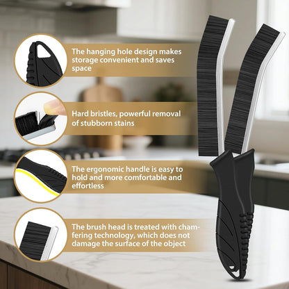 4Pcs Crevice Cleaning Brushes for Household Use, Grout Cleaner Brush, Hard Bristle Groove, Gap Cleaning Tool, Suitable for Areas Usually Difficult to Reach