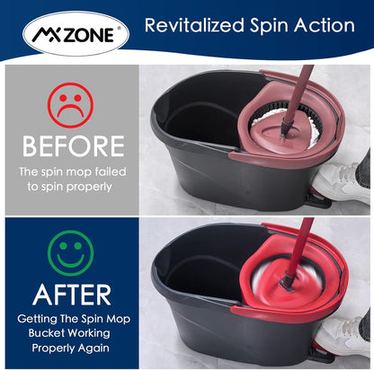 Pedal Bearing Replacement Compatible with O Cedar Mop Bucket, One Way Clutch Gear Sprockets Repair Spin Mop and Bucket, 2 Packs