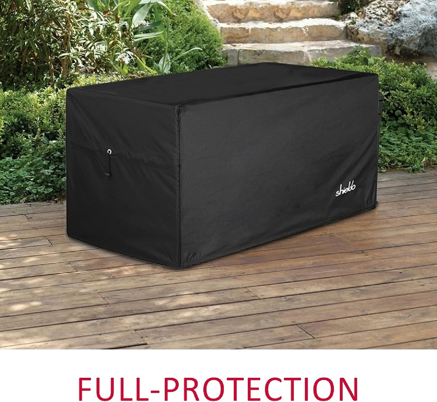 Himal Deck Box Cover, Waterproof 600D Oxford, 63 x 30 x 28 in | Heavy-Duty 600D Fabric, Waterproof Protection, UV Resistant, Outdoor Storage Cover, Waterproof Outdoor Furniture Covers