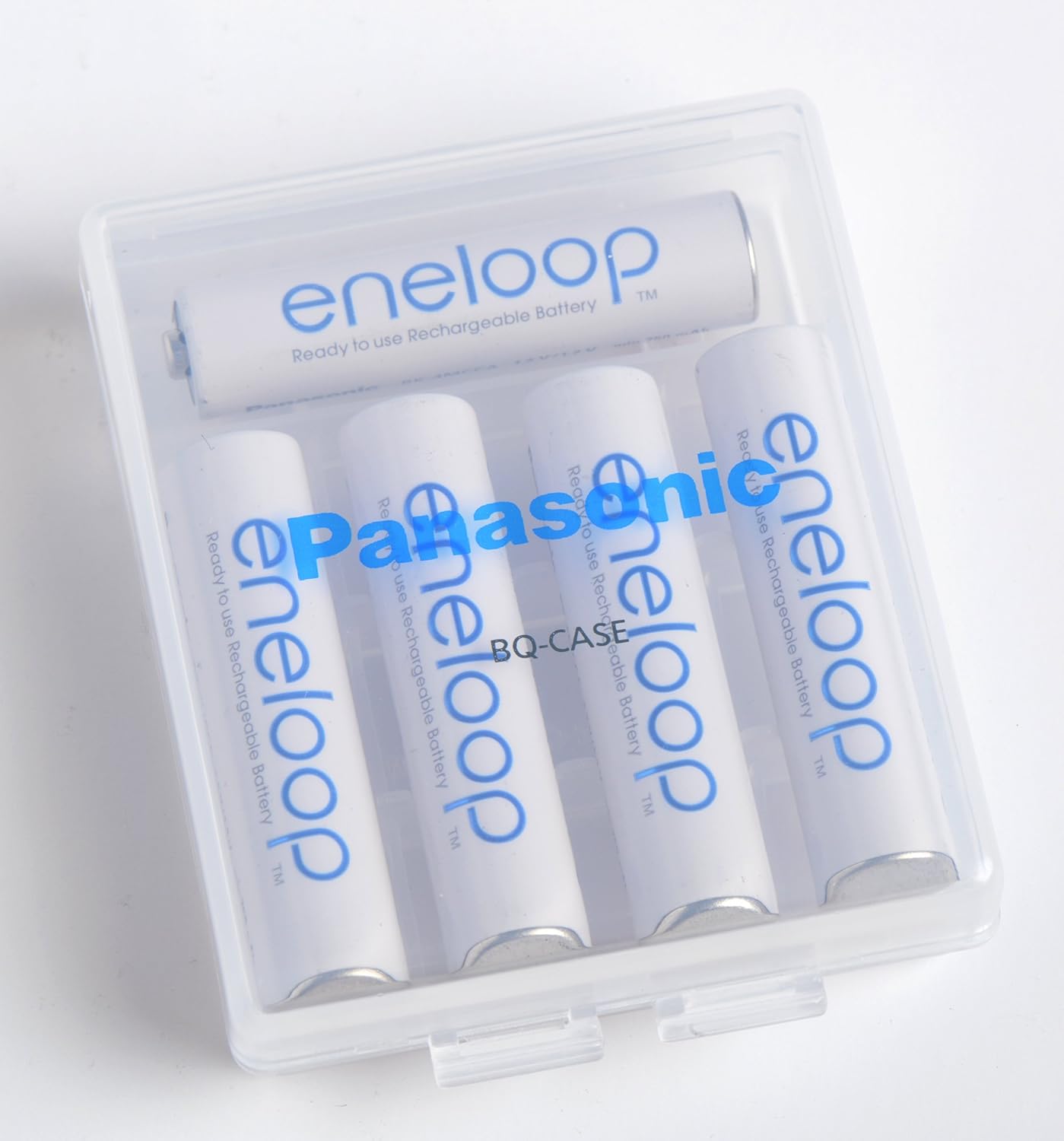 Eneloop Panasonic BQ-CASEK6SA pro Battery Storage Cases with 4AA or 5AAA Battery Capacity, Obsidian Gray (Pack of 6)