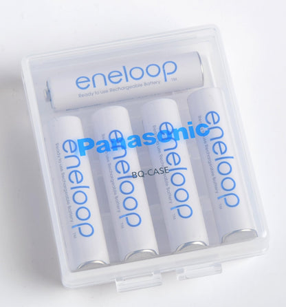 Eneloop Panasonic BQ-CASEK6SA pro Battery Storage Cases with 4AA or 5AAA Battery Capacity, Obsidian Gray (Pack of 6)