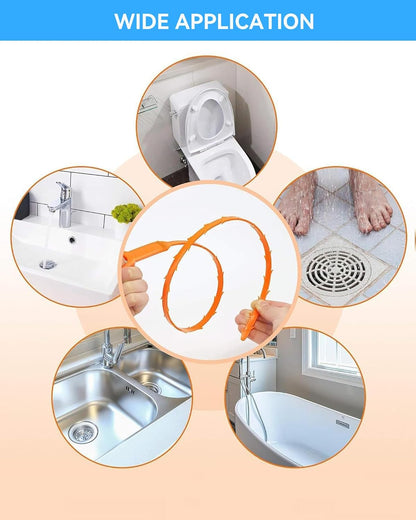 Drain Snake,79 inch Flexible Grabber Claw Pick Up Reacher Tool,Drain Clog Remover - Gutter Cleaning Tools for Home Sink, Bathroom Tub,Drain, Toilet, Tight Spaces