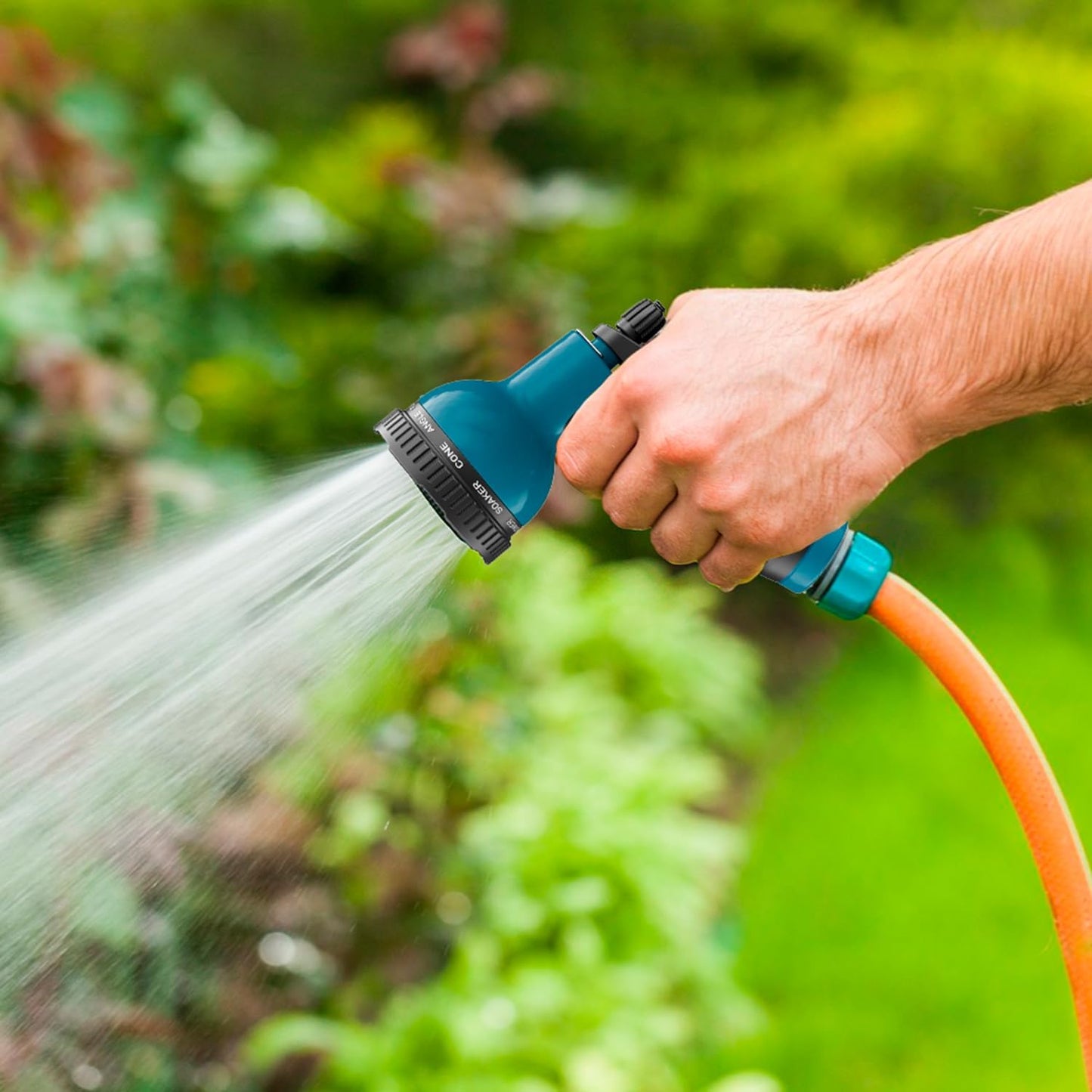Besiter Garden Hose Nozzle Sprayer: 2 Pack 10 Watering Patterns Spray Nozzles Heavy Duty Hose Head Hose Attachment