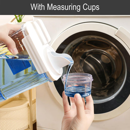 64 OZ Laundry Detergent Dispenser, Liquid Laundry Soap Dispenser, Fabric Softener Dispenser, Scent Booster/Laundry Powder Holder & Container, Laundry Room Organization and Storage, 3PACK