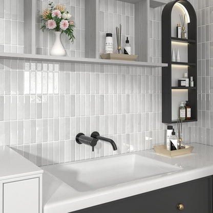 Peel and Stick Backsplash Tile for Kitchen, 10 Sheets, 11.42''x9'' | Beige Gray 3D Self Adhesive Wall Tile Back Splash for Kitchen, Bathroom, Laundry Room