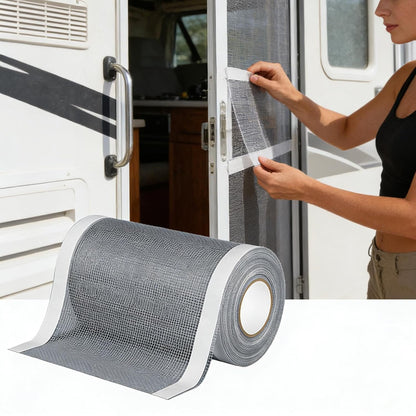 Window Screen Repair Tape, Strong Adhesive Screen Patch, Fiberglass Screens Tape Mesh Repair for Covering Window or Doors Pet Mesh Cage Tears Holes Ideal for Home, Apartment, Dorm